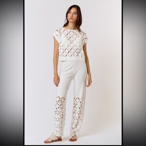 Lalavon Modern Cut Out Detail Knit Pants ❤️GORGEOUS❤️WITH TAGS❤️
